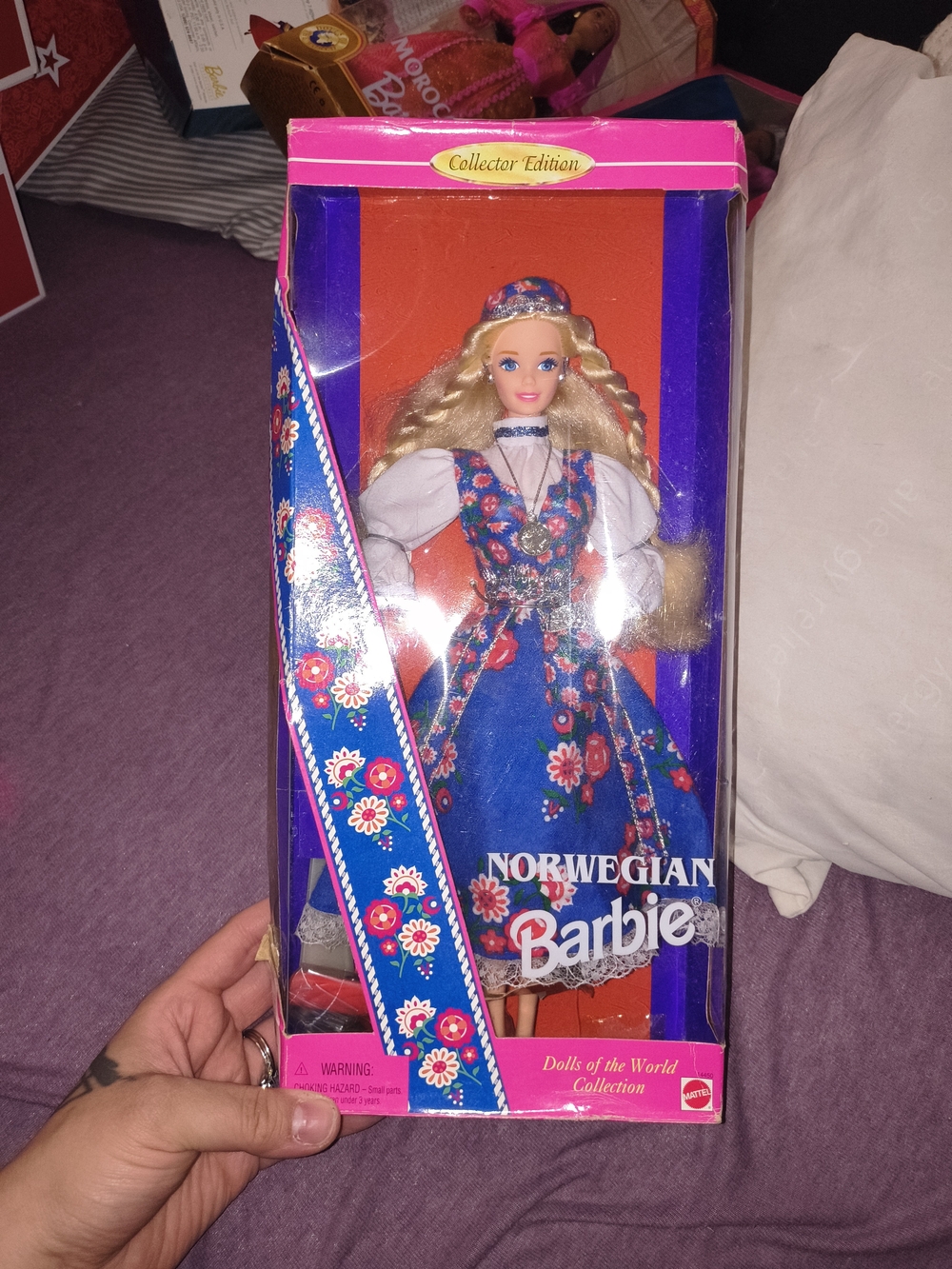 Barbie Blue Floral Norwegian Collector Doll